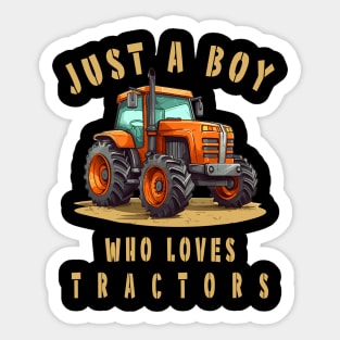 Farm Vehicle Country Life Boy who loves tractors Truck Boy Sticker